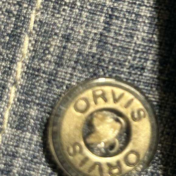 Orvis Tech Chambray Work Shirt Men’s Size Large Outdoors Button up Long Sleeve - Picture 6 of 6